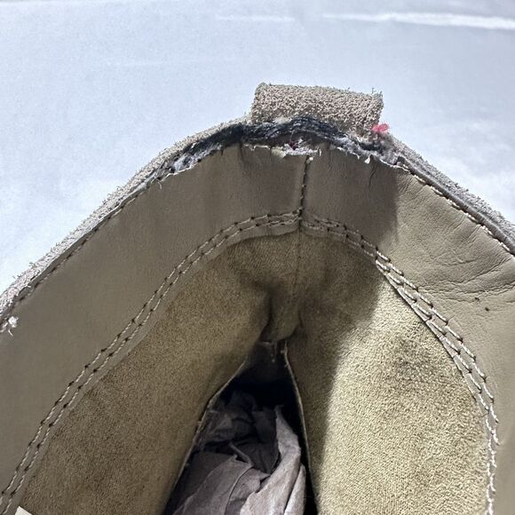 American Eagle Outfitter Women Tan PullOn Suede Fringe Western Ankle Boots Sz 8 - Picture 6 of 13